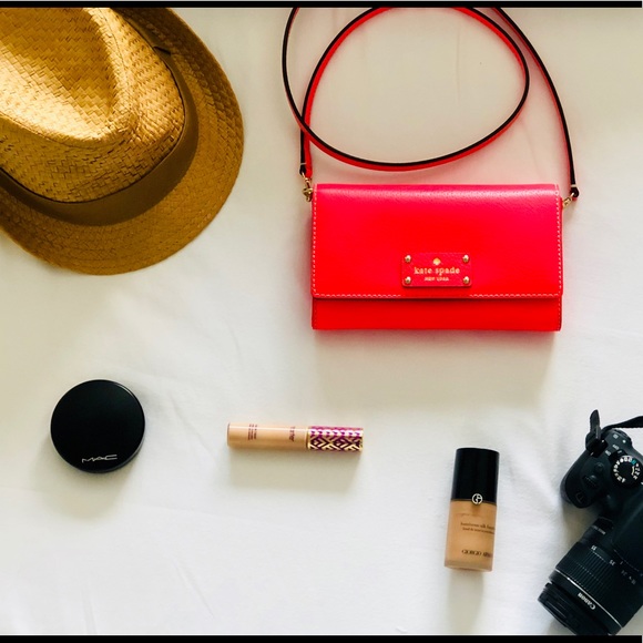 kate spade Handbags - Kate Spade ♠️ neon orange 🍊 Crossbody Purse